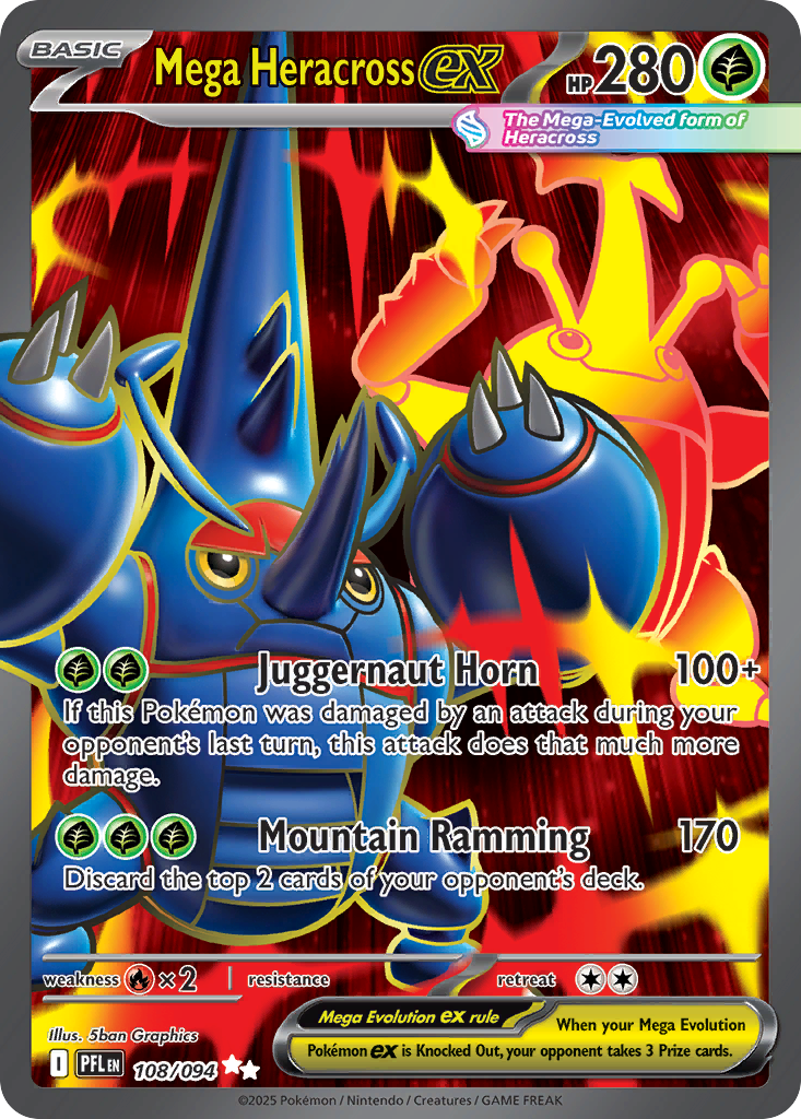 Mega Heracross ex – Phantasmal Flames 108/094