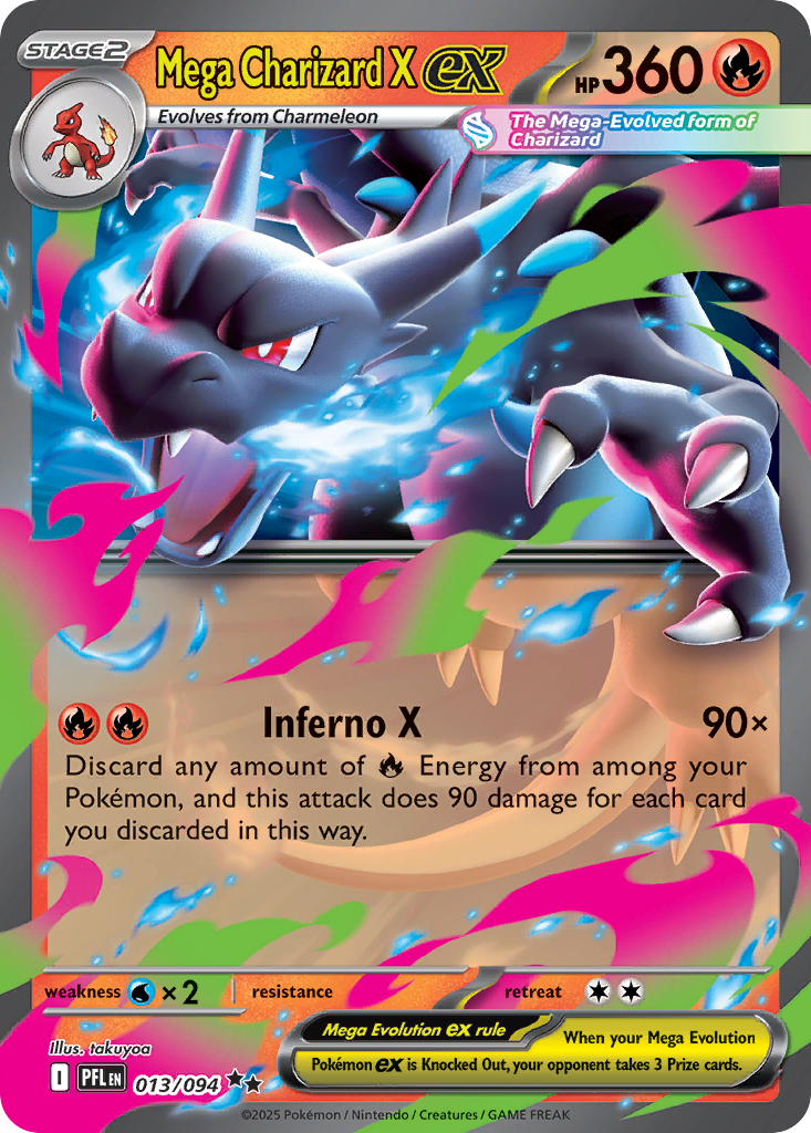 Mega Charizard X ex – Phantasmal Flames 013/094