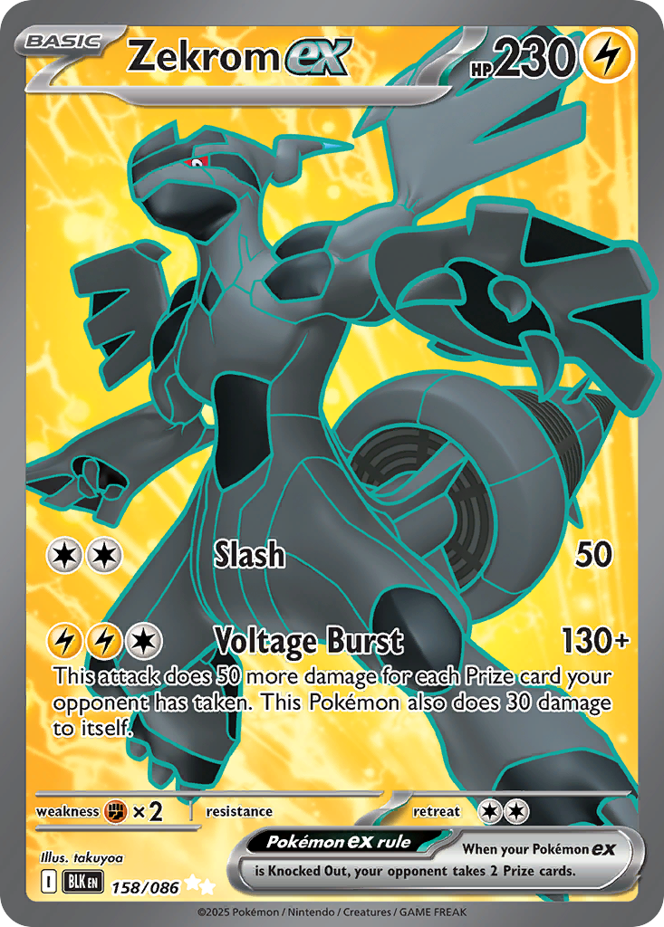 Zekrom ex – Black Bolt 158/086