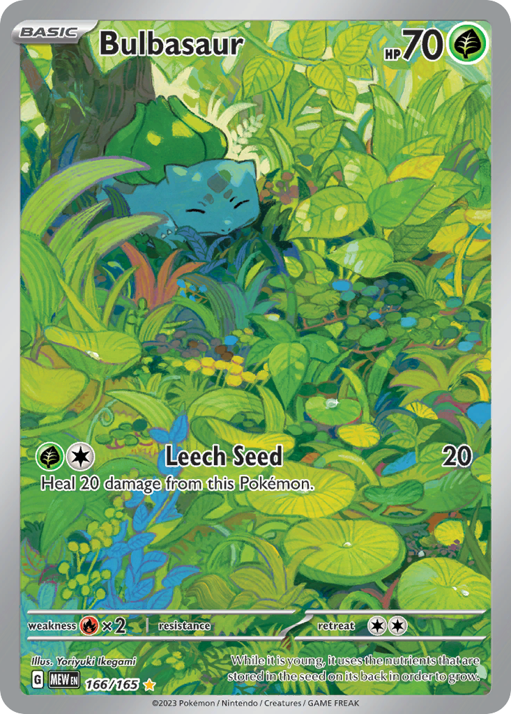 Bulbasaur – 151 166/165 – PSA 9