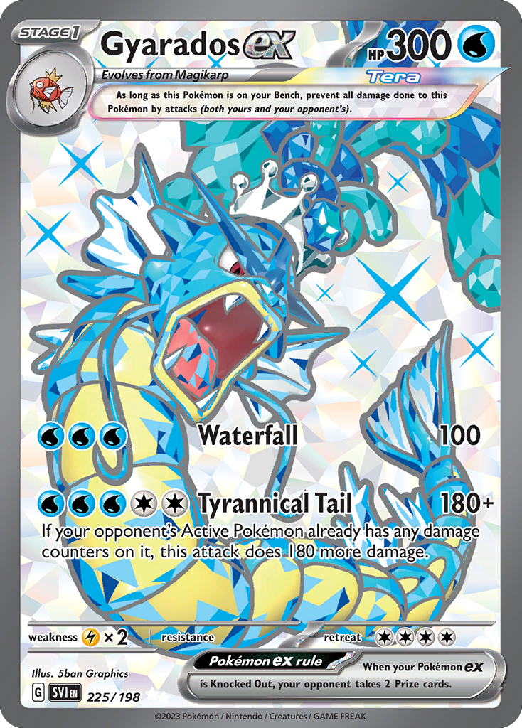Gyarados ex – Scarlet & Violet 225/198 – PSA 9