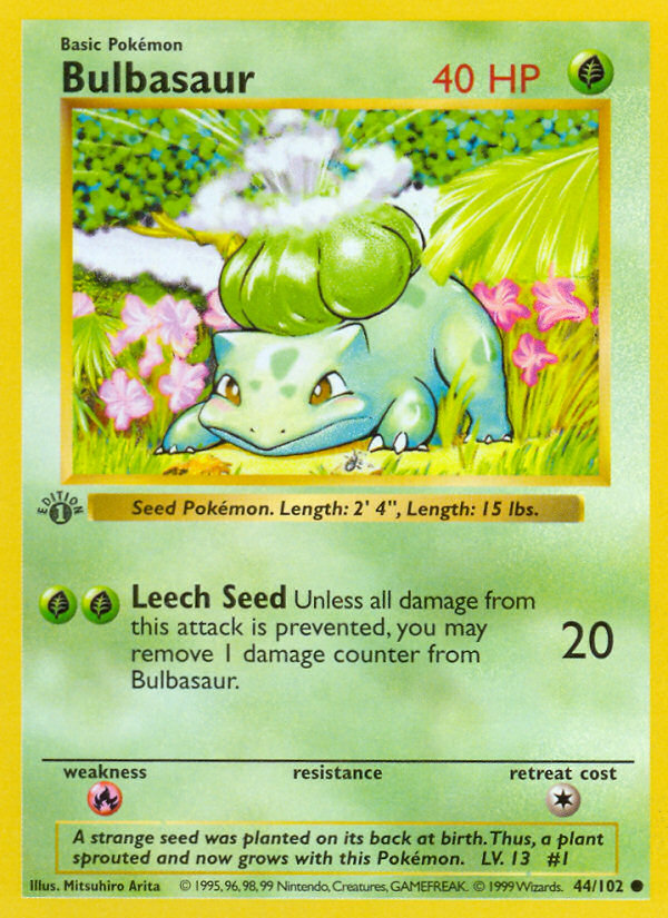 Bulbasaur – Base Set 44 – CGC 8.5