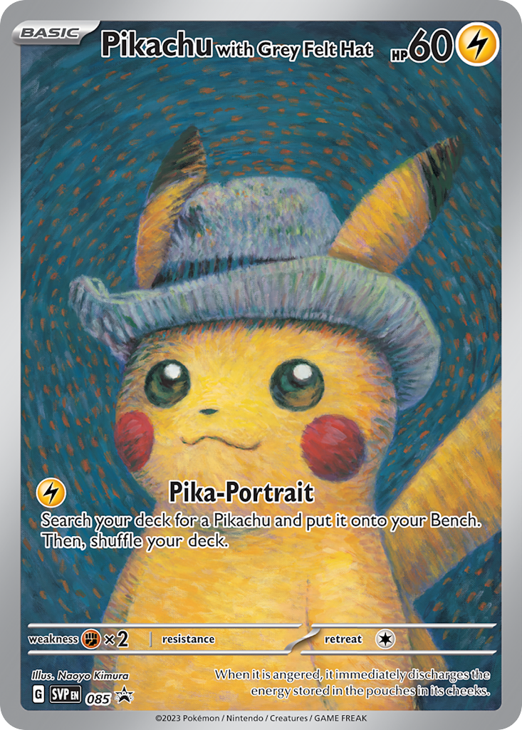 Pikachu with Grey Felt Hat – SV Promo 085