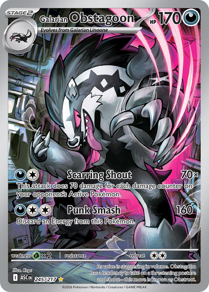 Galarian Obstagoon – Ascended Heroes 245/217