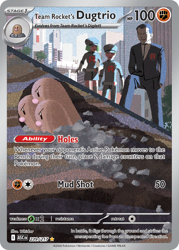 Team Rocket's Dugtrio – Ascended Heroes 239/217